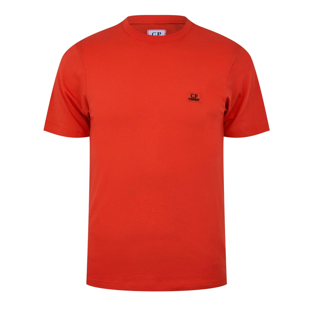 CP Company Embroidered Logo T Shirt - Poinciana 547
